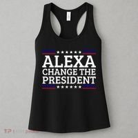 Alexa Change The President Funny Political Impeach 46 Women's Tank Top thumb 3