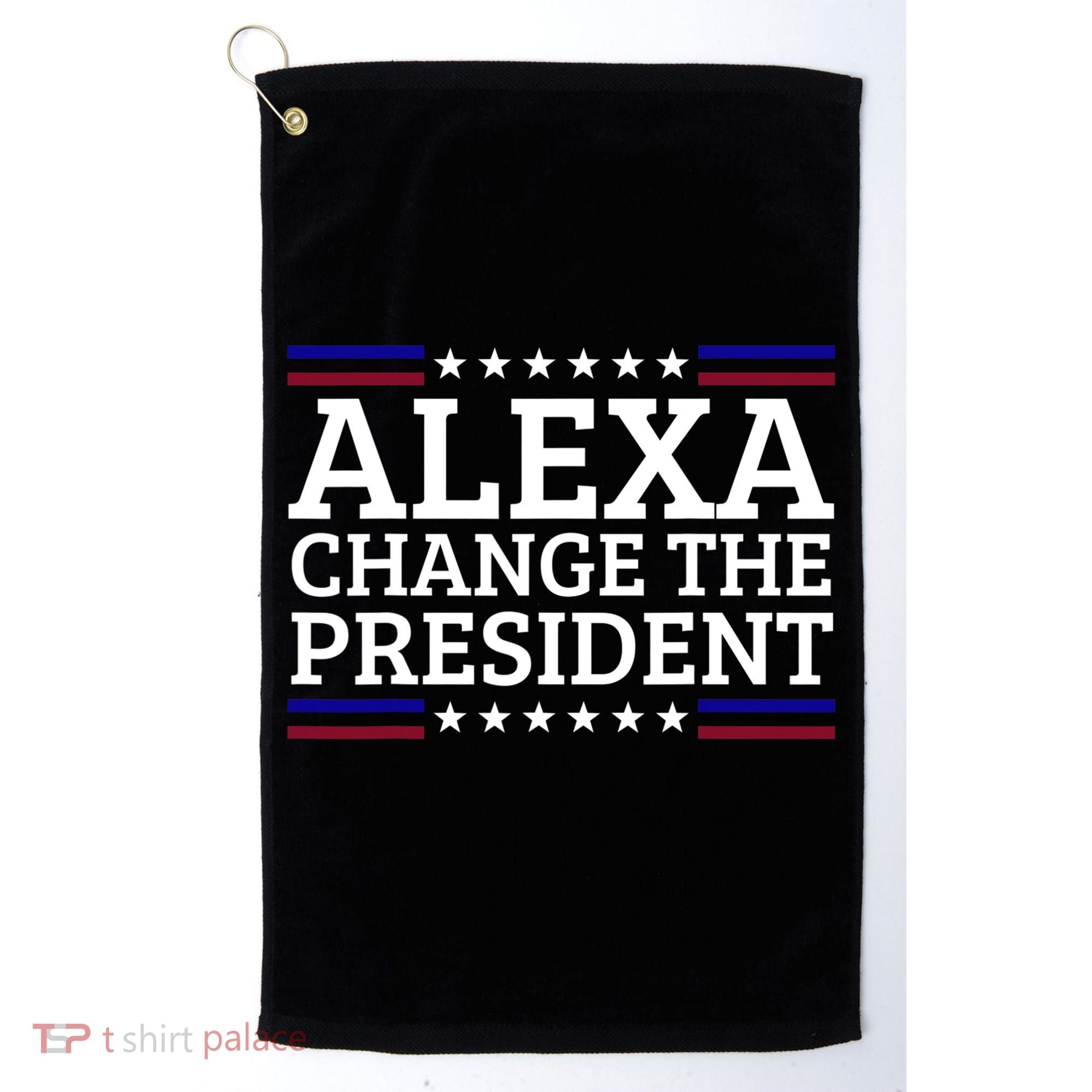 Alexa Change The President Funny Political Impeach 46 Golf Towel