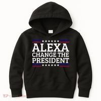 Alexa Change The President Funny Political Impeach 46 Kids Hoodie thumb 0