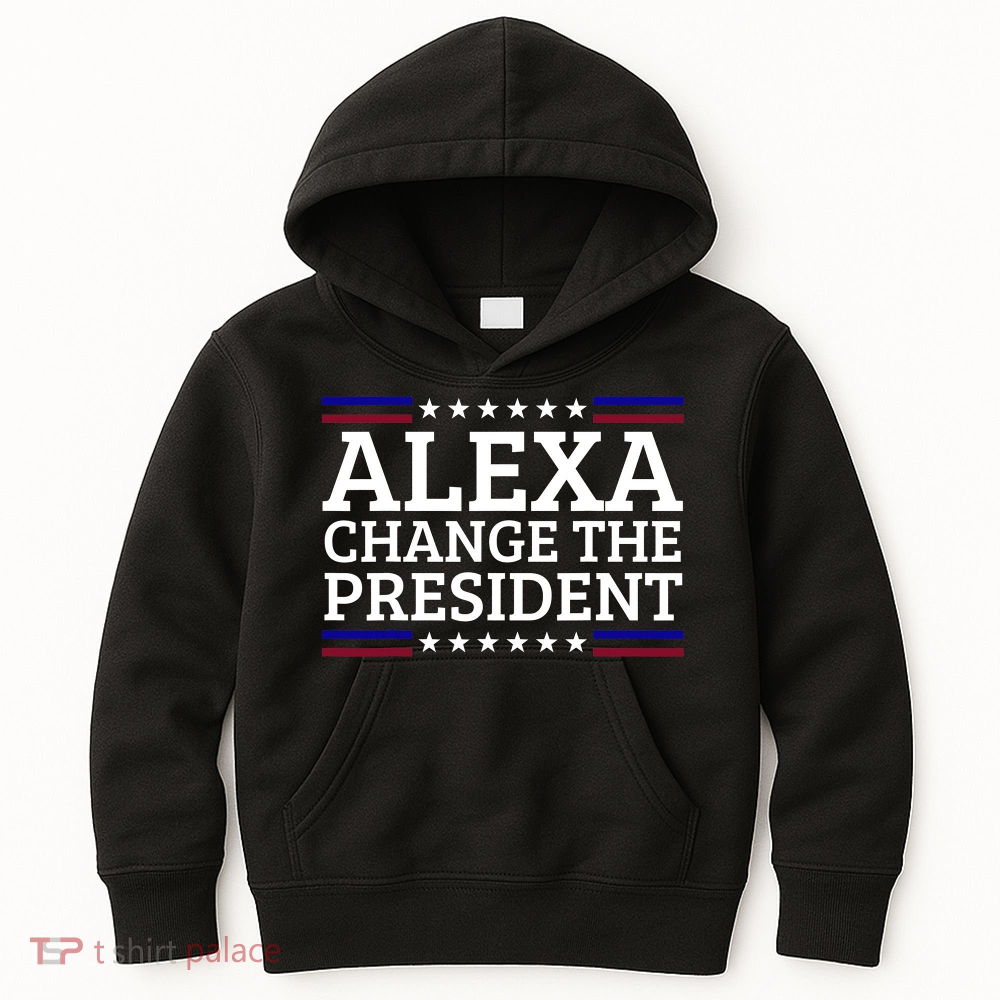 Alexa Change The President Funny Political Impeach 46 Kids Hoodie