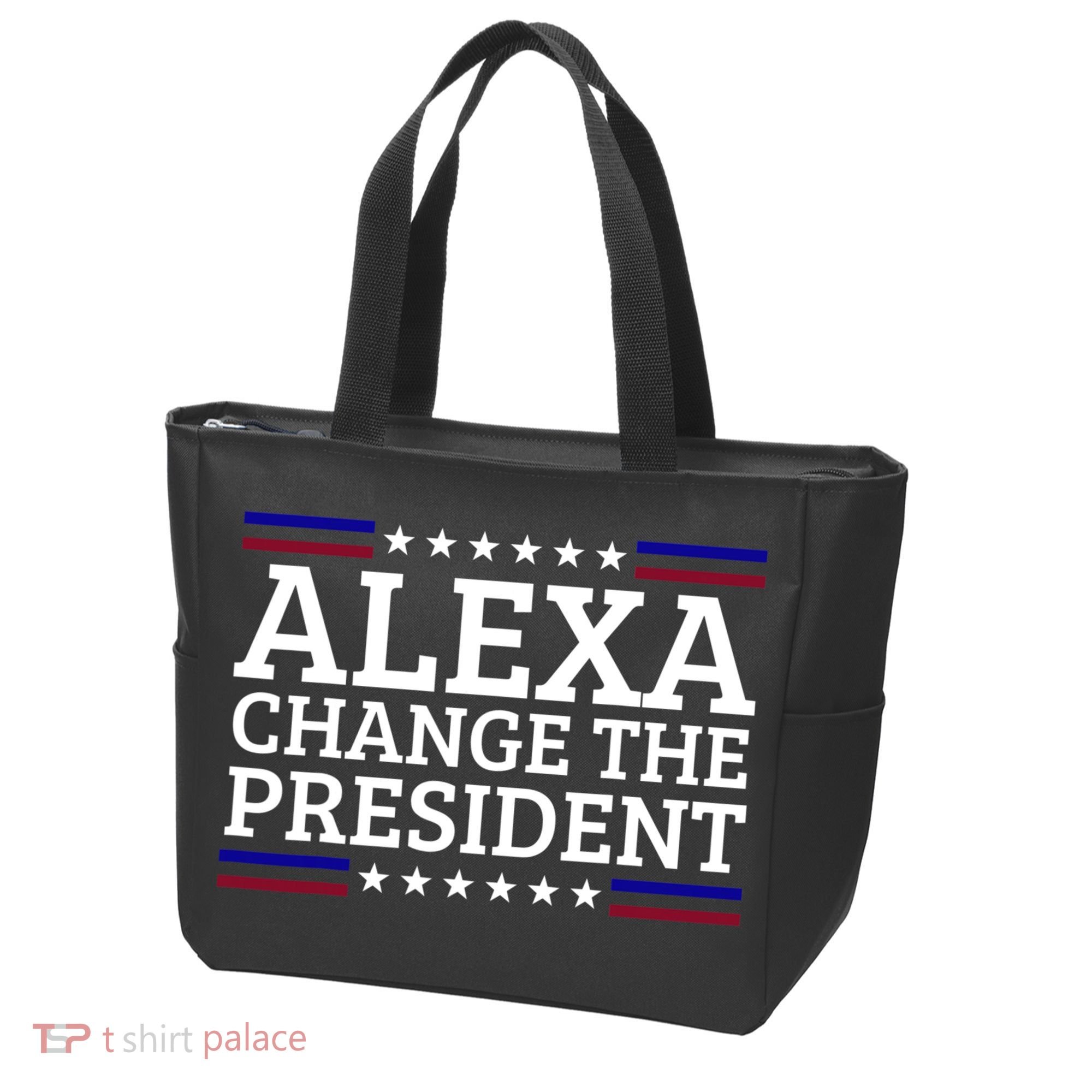 Alexa Change The President Funny Political Impeach 46 Tote Bag