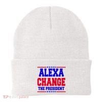 Alexa Change The President Funny Elections Beanie thumb 0