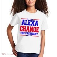 Alexa Change The President Funny Elections Kids T-Shirt thumb 2
