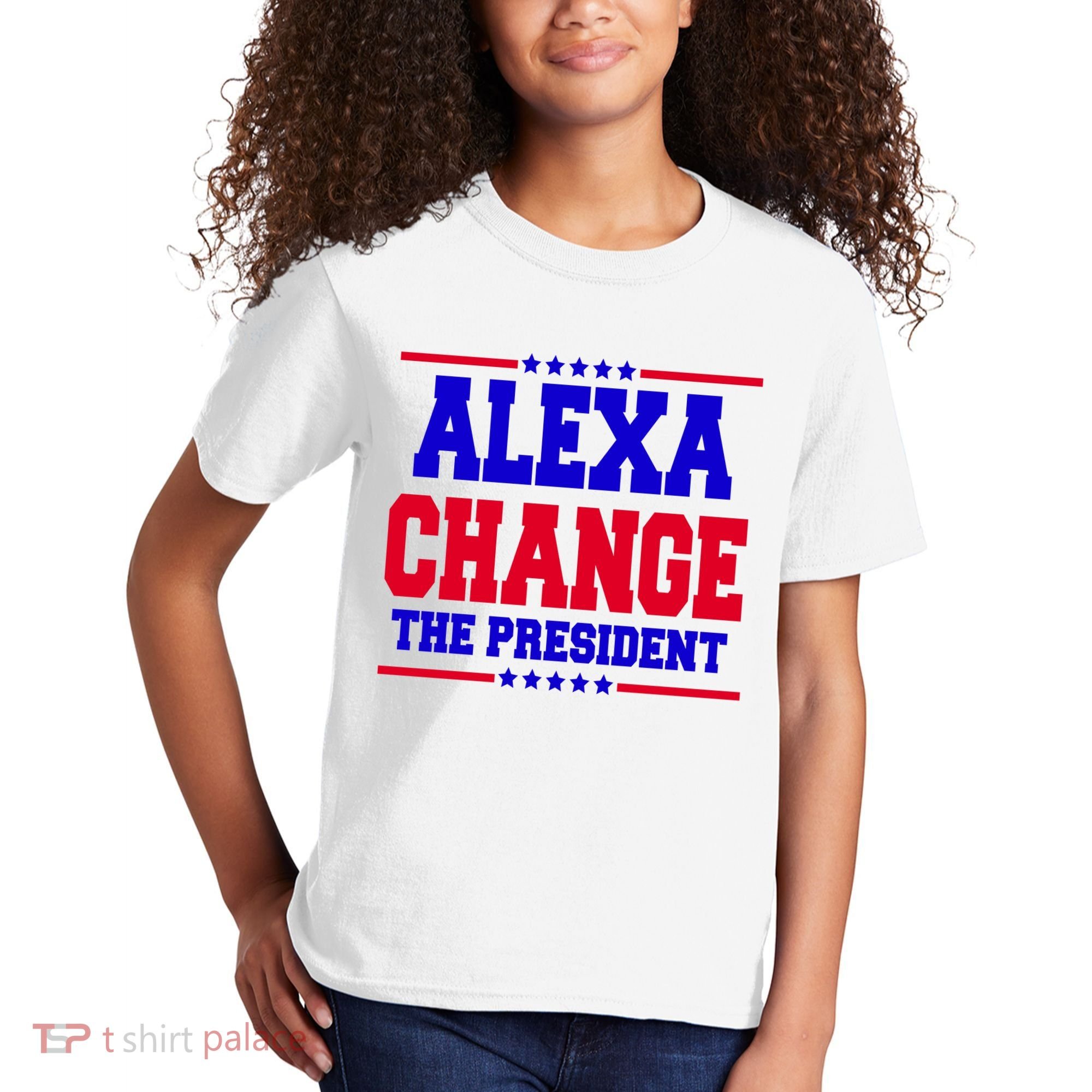 Alexa Change The President Funny Elections Kids T-Shirt