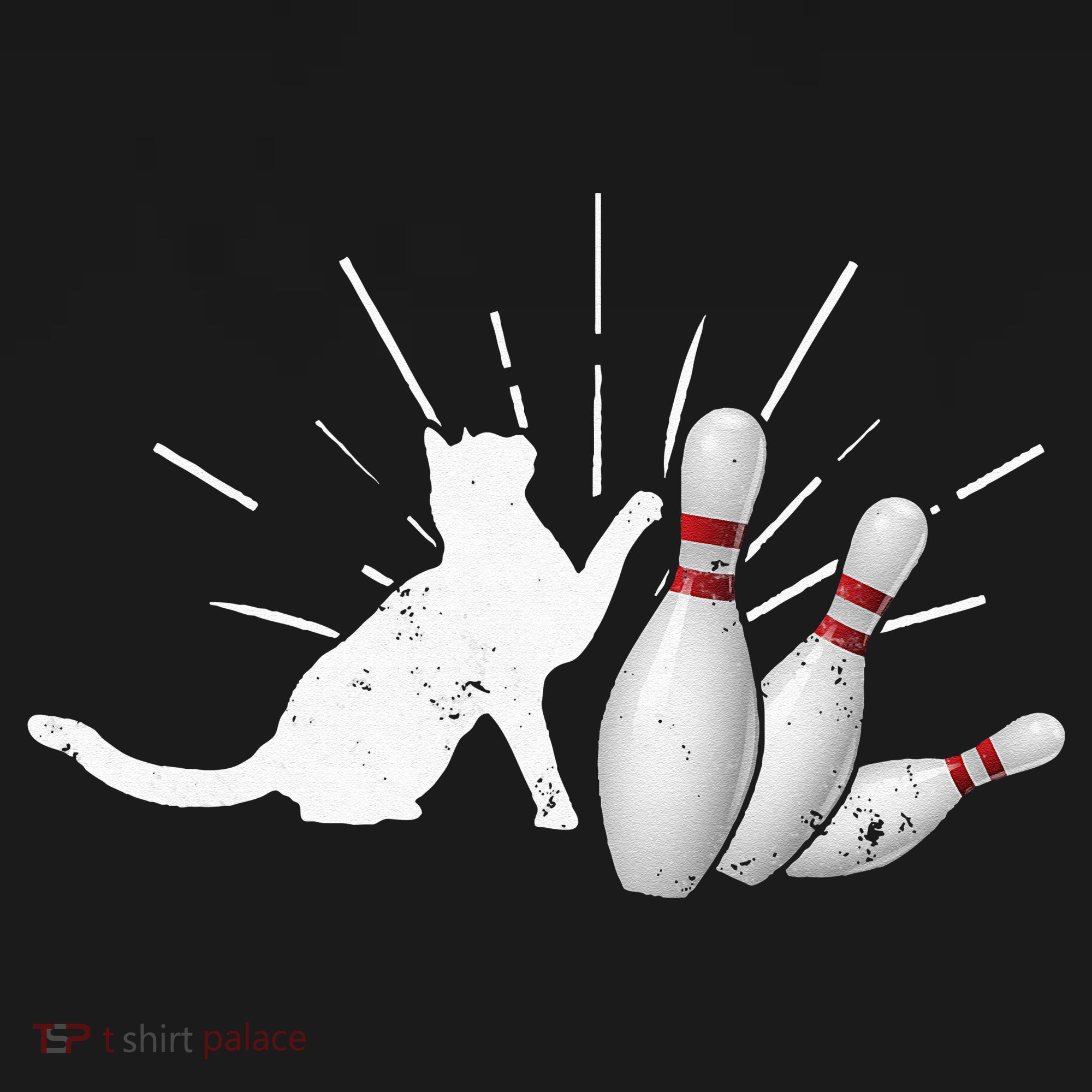 Alley Cat Tipping Pins Funny Bowling Visor