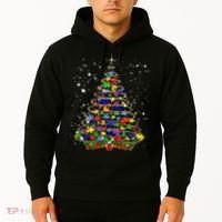 Autism Christmas Tree Lights Xmas Cute Xmas Autism Awareness Hoodie thumb 2