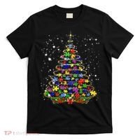 Autism Christmas Tree Lights Xmas Cute Xmas Autism Awareness T-Shirt thumb 0