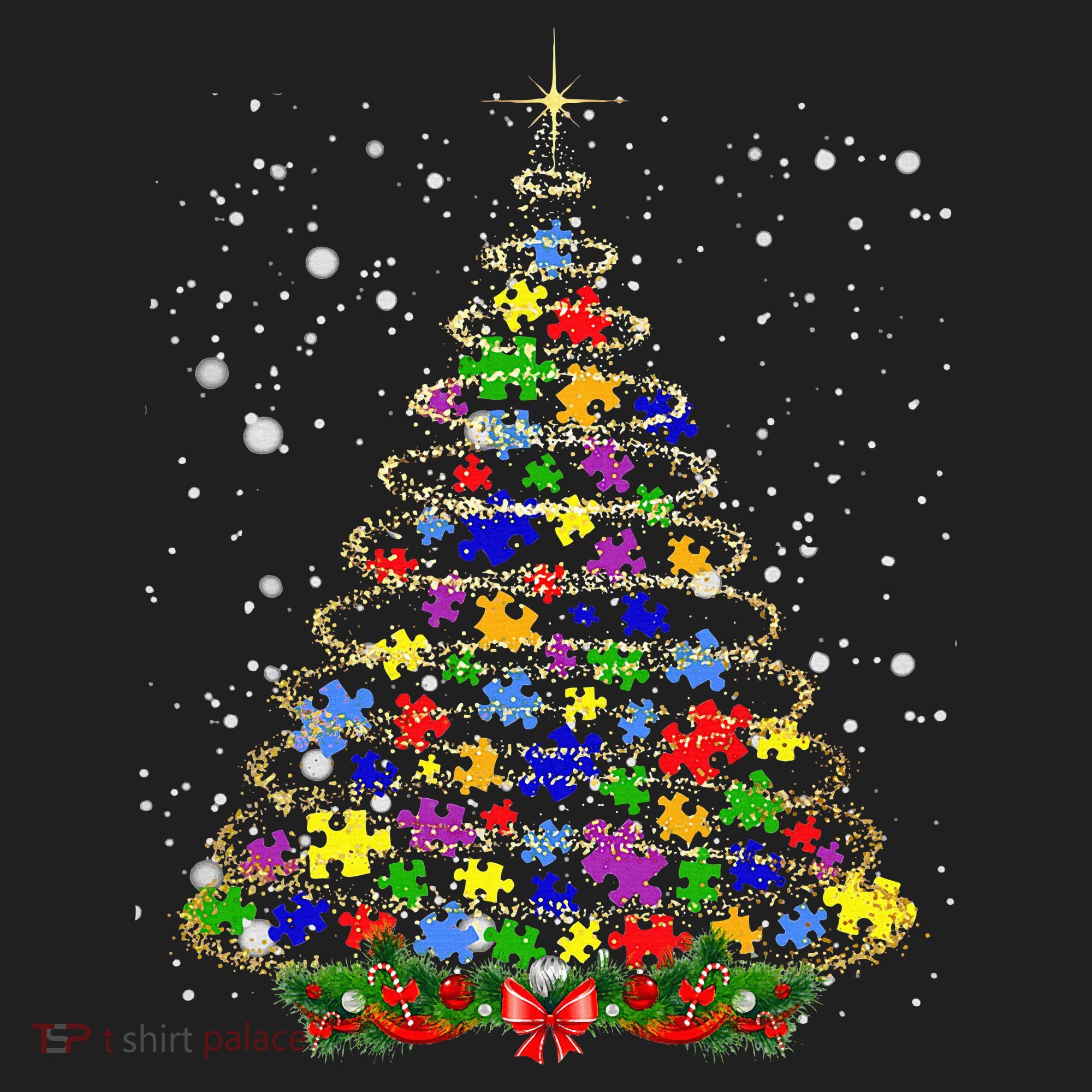Autism Christmas Tree Lights Xmas Cute Xmas Autism Awareness Beanie