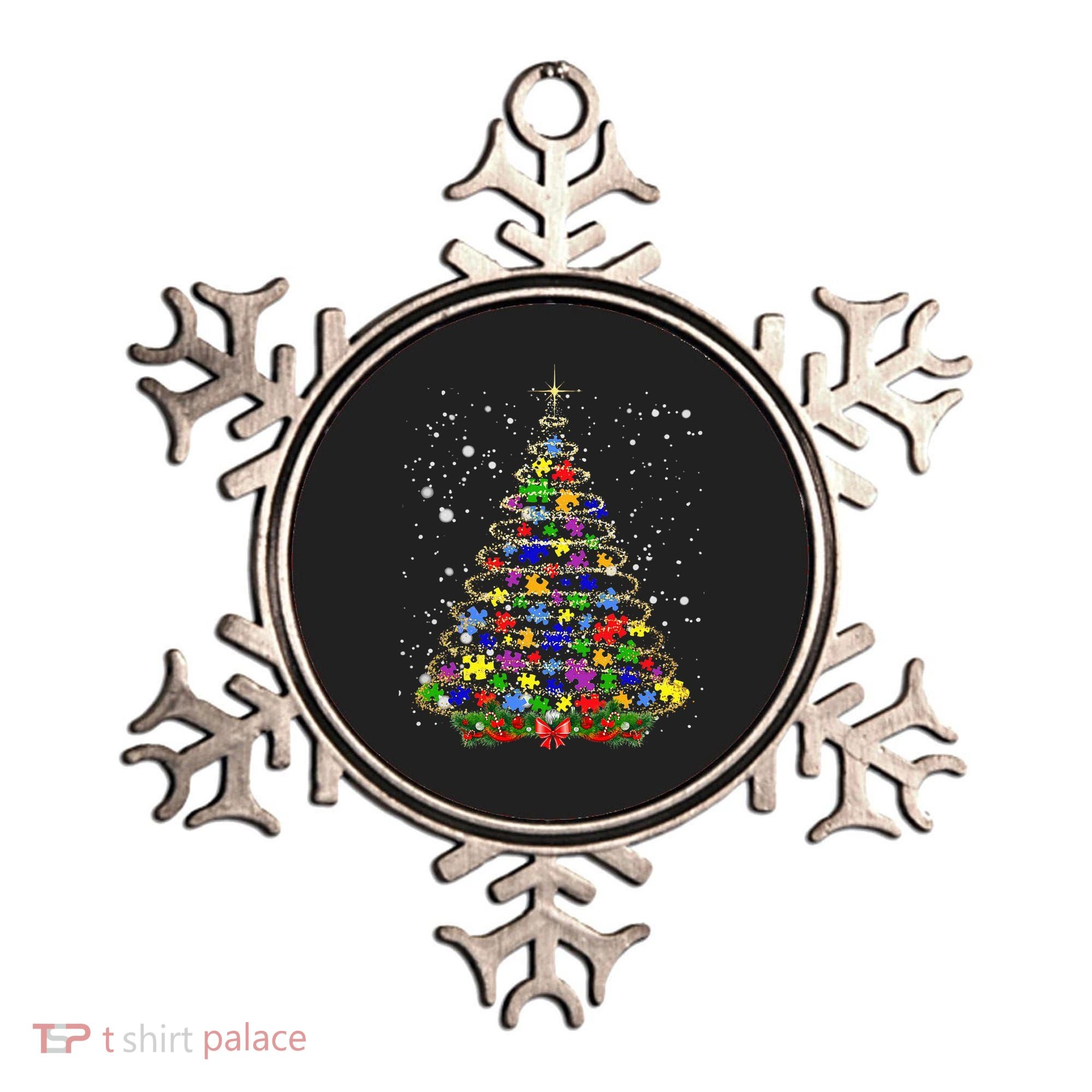Autism Christmas Tree Lights Xmas Cute Xmas Autism Awareness Ornament