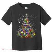 Autism Christmas Tree Lights Xmas Cute Xmas Autism Awareness Toddler T-Shirt thumb 0