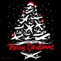 Airplane Christmas Tree Women's Tank Top thumb 5