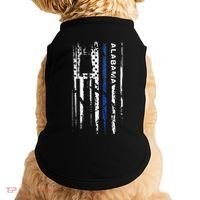Alabama Cop Thin Blue Line Leo Police American Flag Doggie Tank thumb 0