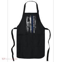 Alabama Cop Thin Blue Line Leo Police American Flag Apron thumb 0