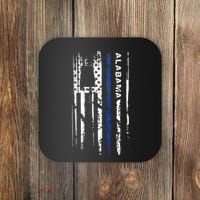 Alabama Cop Thin Blue Line Leo Police American Flag Coaster thumb 0
