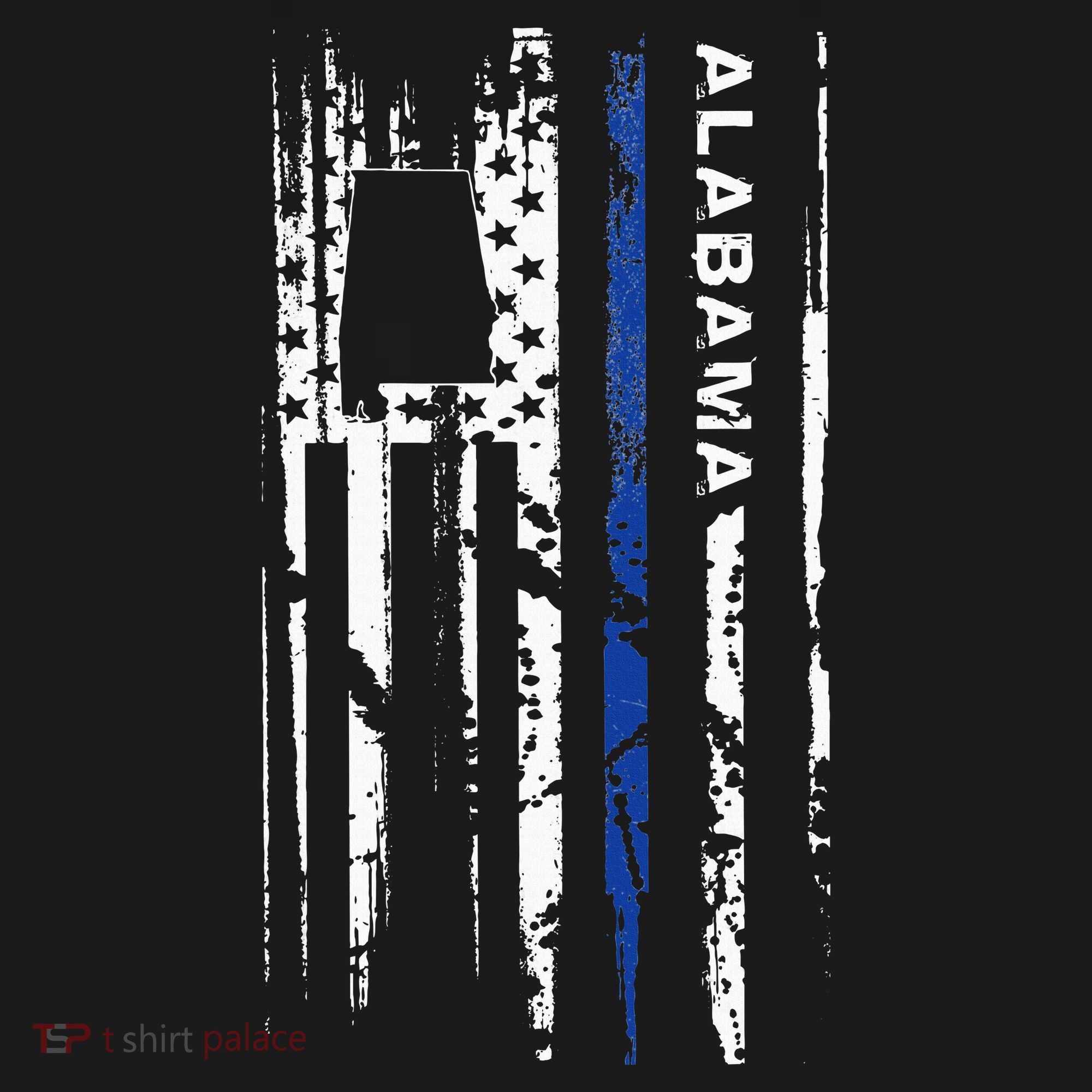 Alabama Cop Thin Blue Line Leo Police American Flag Mousepad