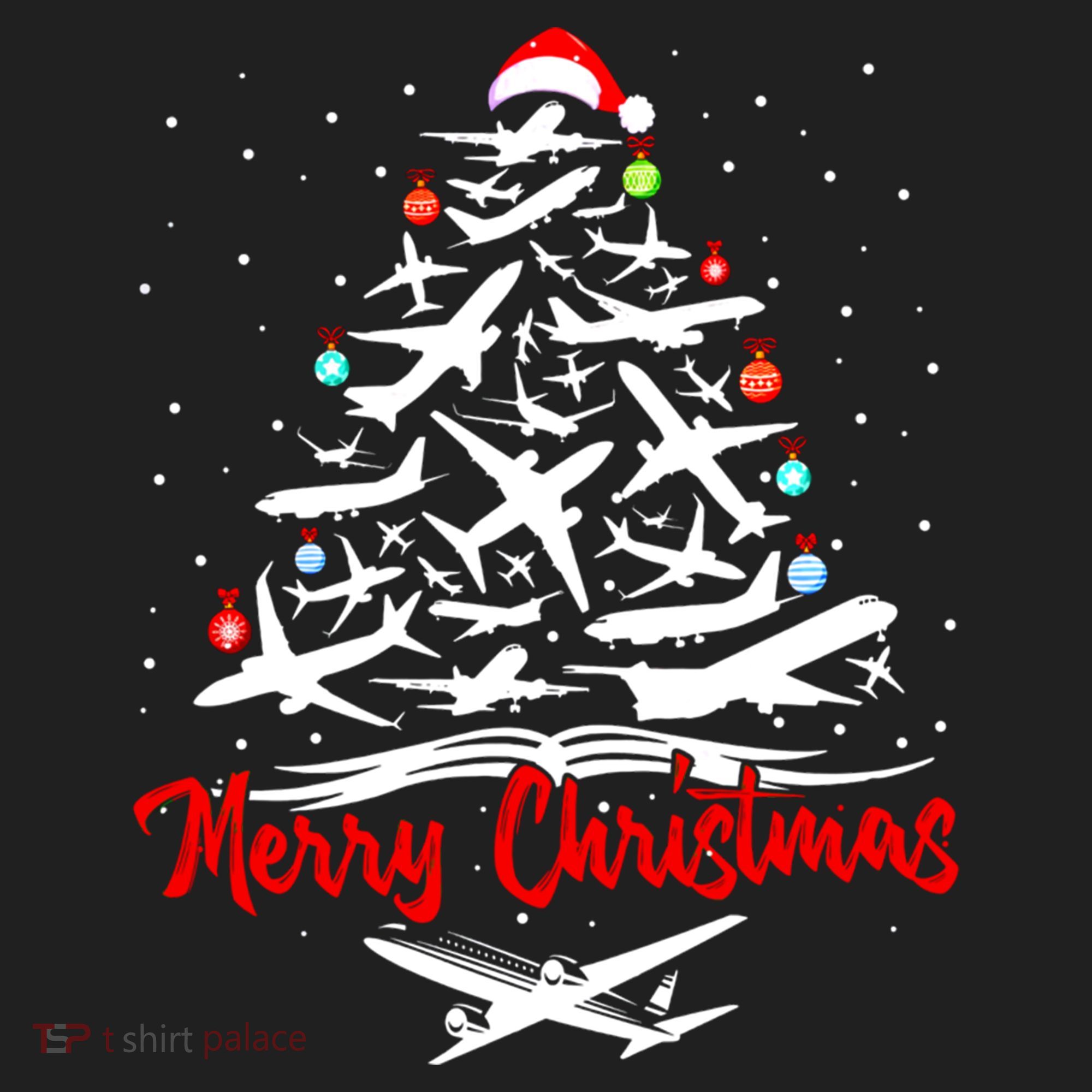 Airplane Christmas Tree Great Funny Gift Women's Sweatshirt