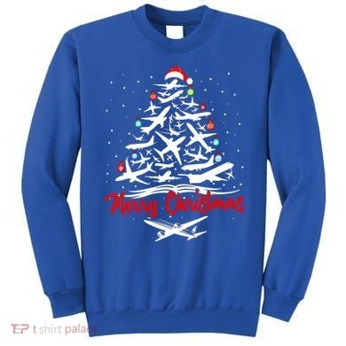 Airplane Christmas Tree Great Funny Gift Sweatshirt