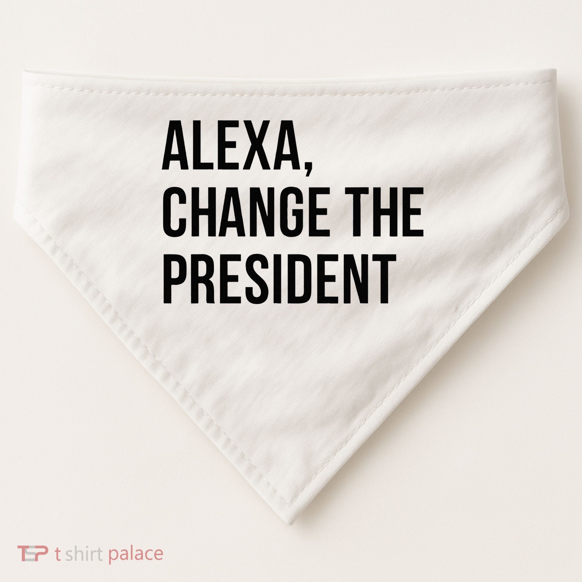 A.lexa Change The President Funny Saying Quote USA-Made Doggie Bandana