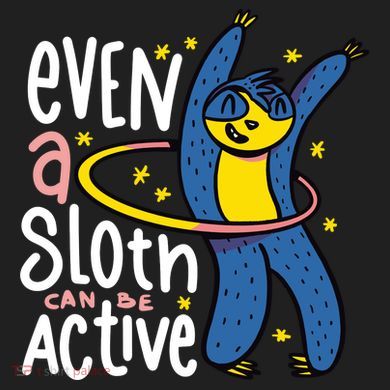 Active Sloth Funny Women's Sweatshirt