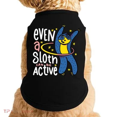 Active Sloth Funny Doggie Tank