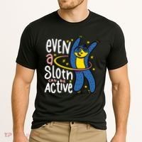 Active Sloth Funny Cooling Performance Crew T-Shirt thumb 2