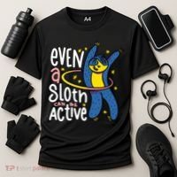 Active Sloth Funny Cooling Performance Crew T-Shirt thumb 3