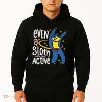 Active Sloth Funny Hoodie thumb 2