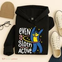 Active Sloth Funny Hoodie thumb 4