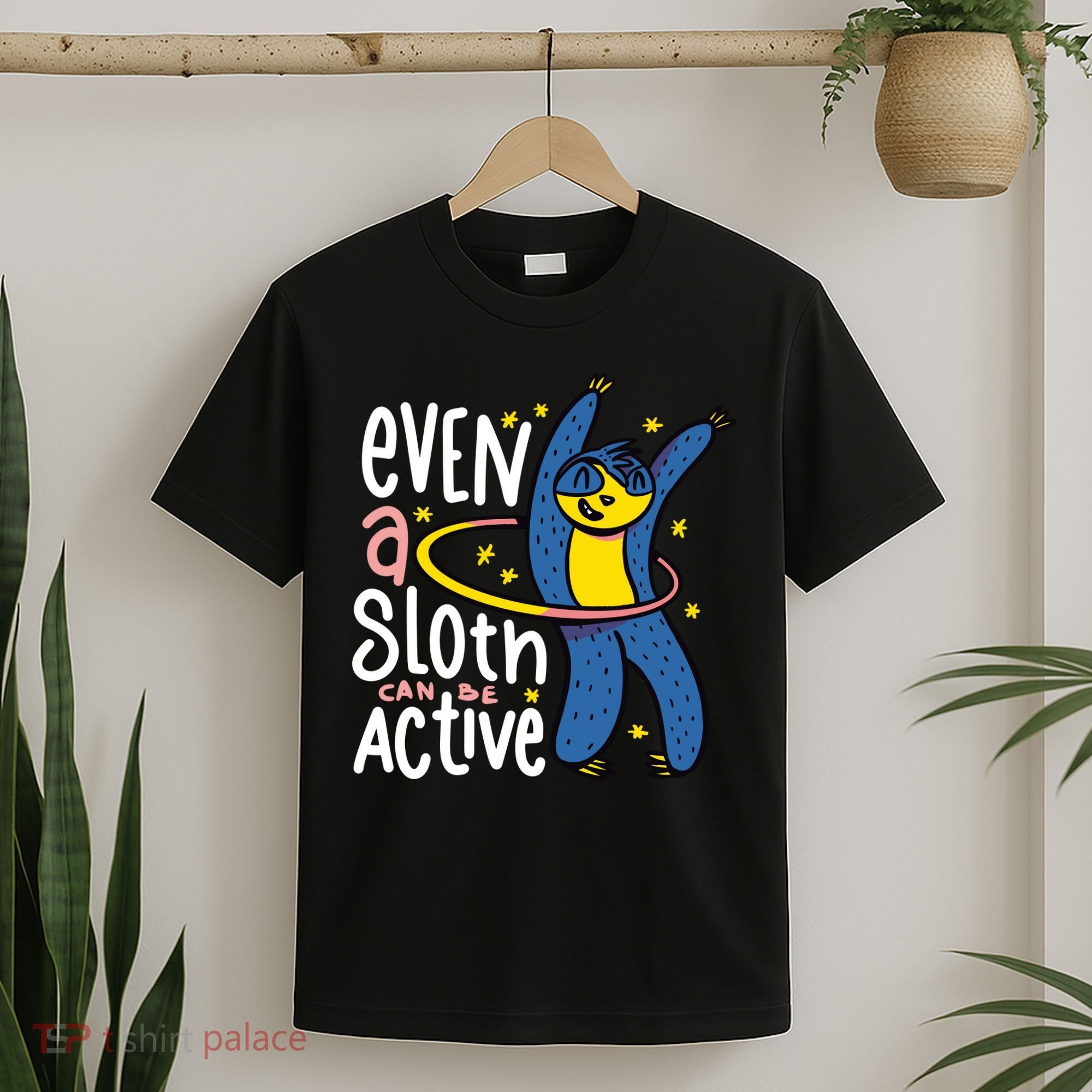 Active Sloth Funny T-Shirt