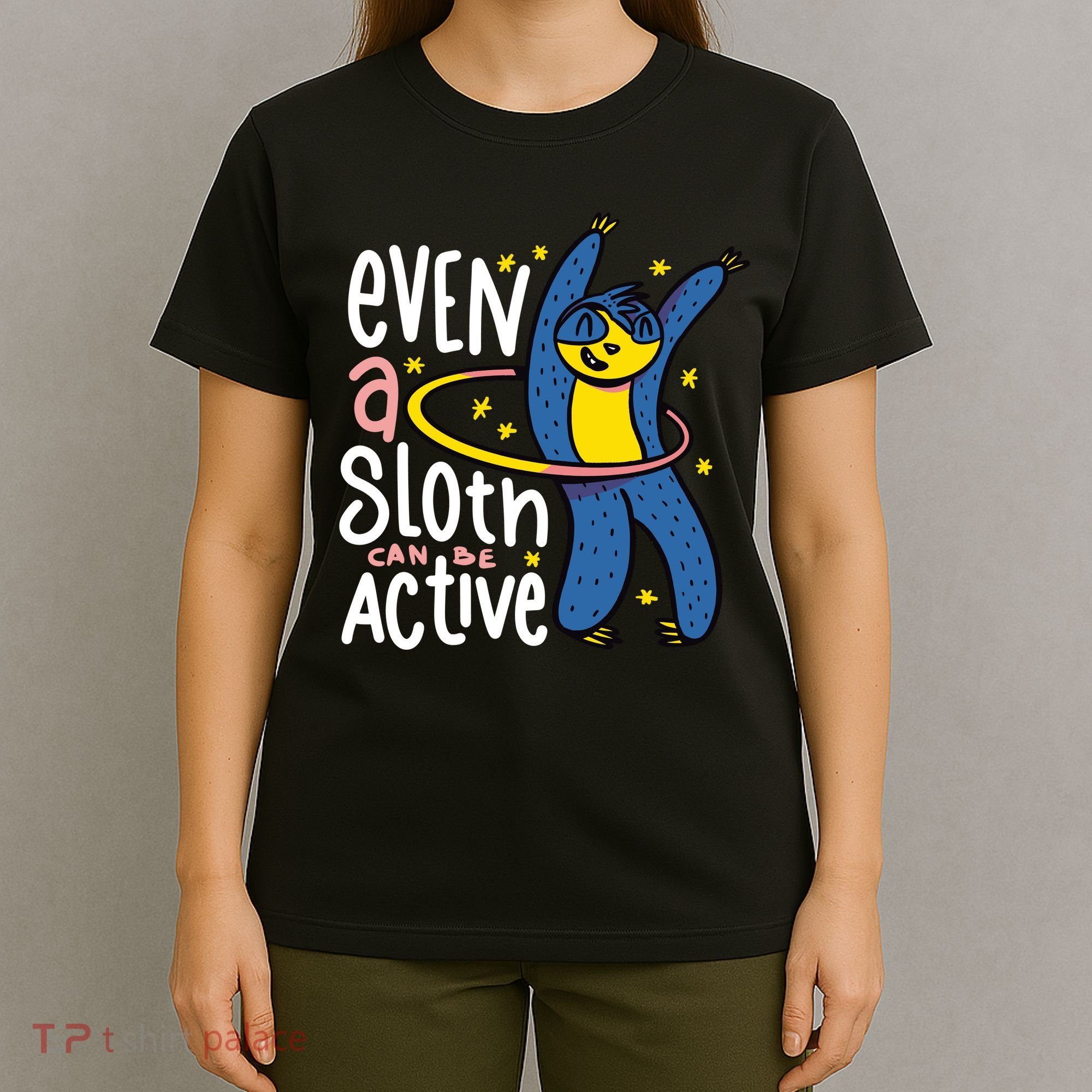 Active Sloth Funny T-Shirt