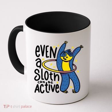 Active Sloth Funny Coffee Mug