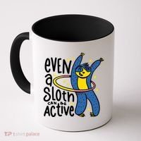 Active Sloth Funny Coffee Mug thumb 0