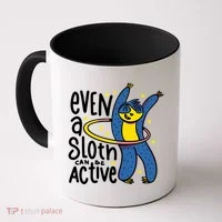 Active Sloth Funny Coffee Mug thumb 0