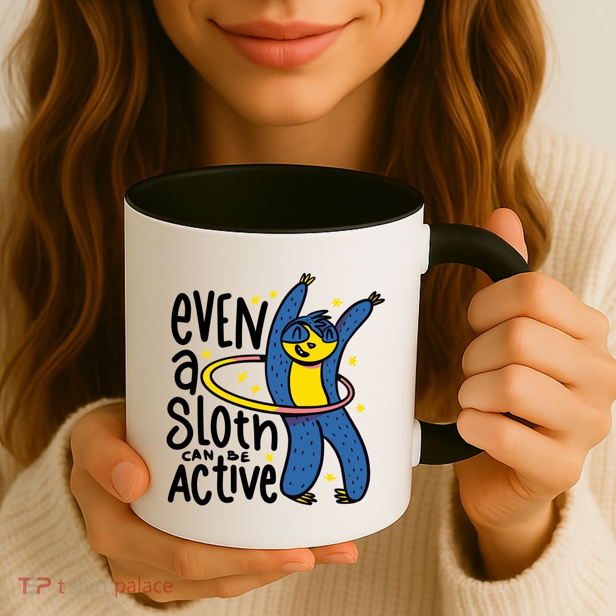 Active Sloth Funny Coffee Mug