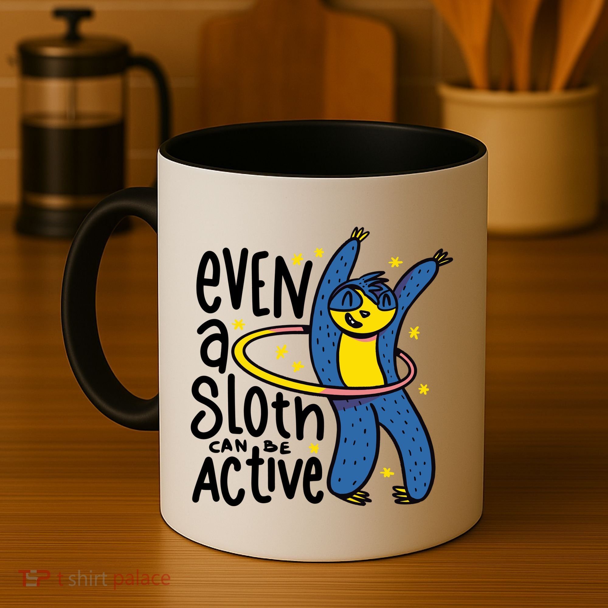Active Sloth Funny Coffee Mug