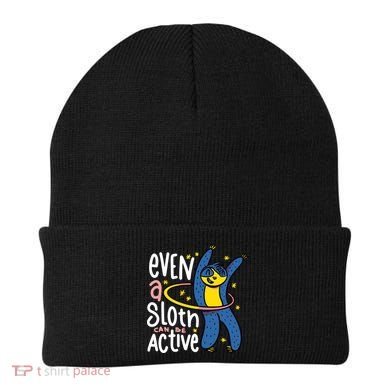 Active Sloth Funny Beanie