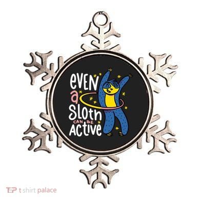 Active Sloth Funny Ornament