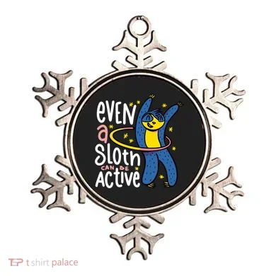 Active Sloth Funny Ornament