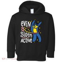 Active Sloth Funny Toddler Hoodie thumb 0