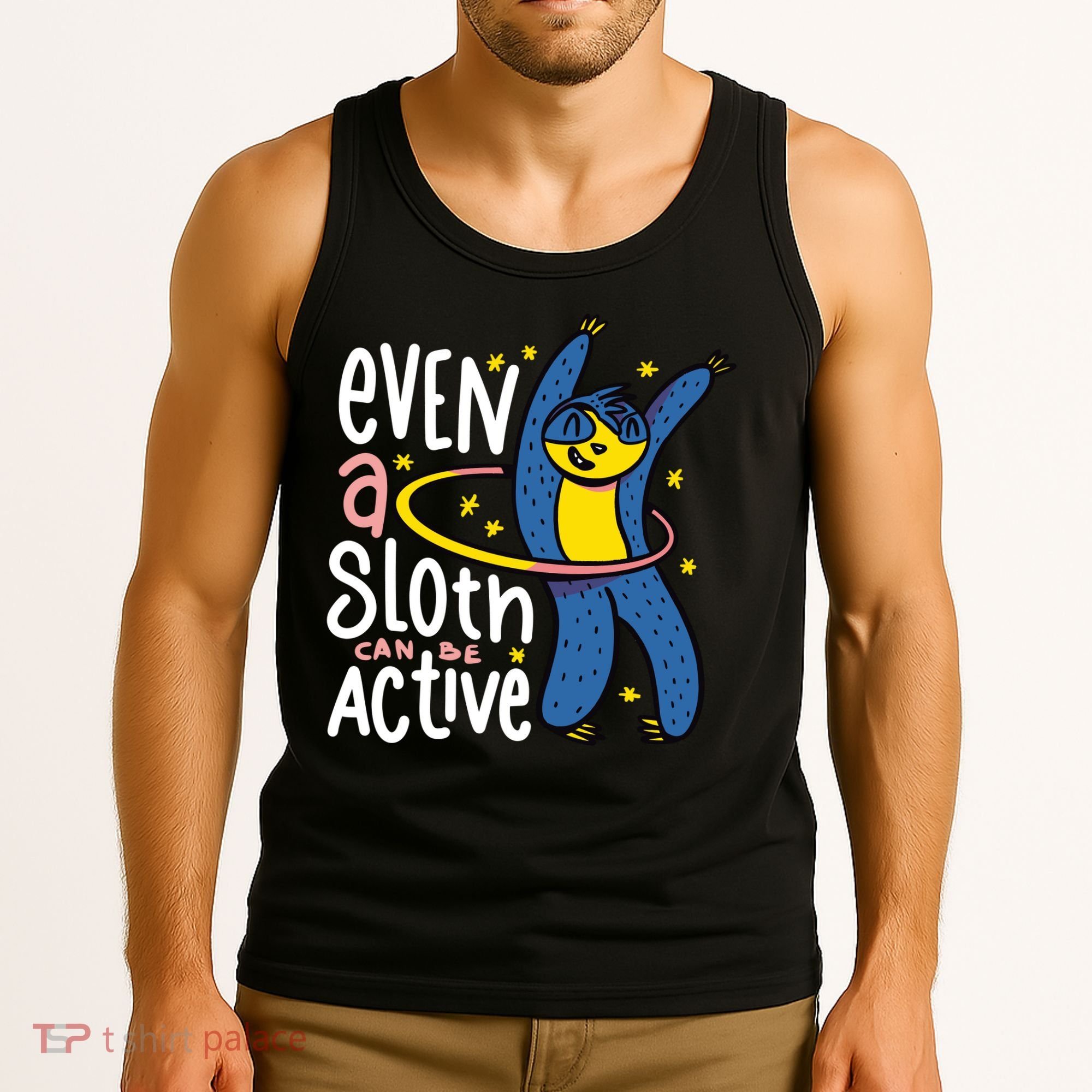 Active Sloth Funny Tank Top