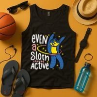 Active Sloth Funny Tank Top thumb 4