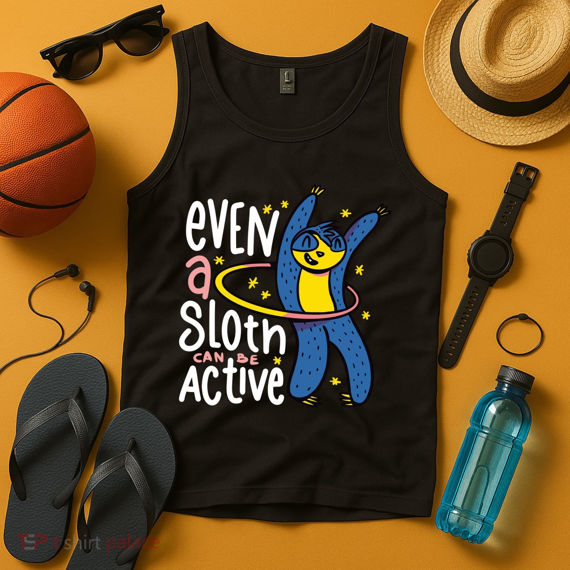 Active Sloth Funny Tank Top