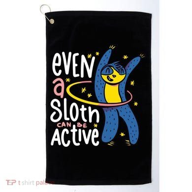 Active Sloth Funny Golf Towel