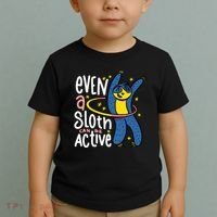 Active Sloth Funny Toddler T-Shirt thumb 2