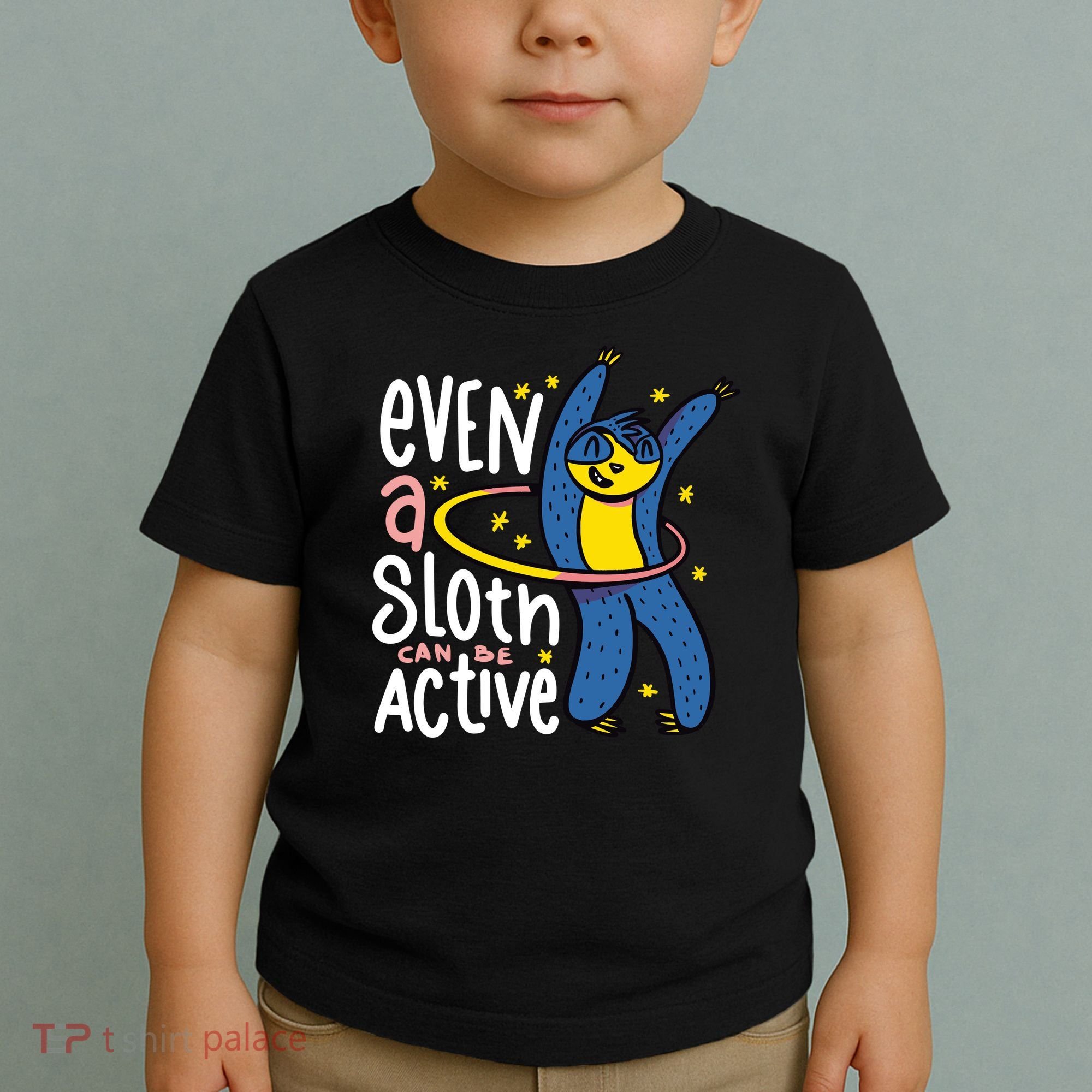 Active Sloth Funny Toddler T-Shirt