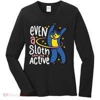 Active Sloth Funny Women's Long Sleeve Shirt thumb 0