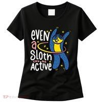 Active Sloth Funny Women's T-Shirt thumb 0