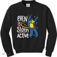 Active Sloth Funny Kids Sweatshirt thumb 0