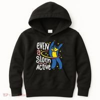 Active Sloth Funny Kids Hoodie thumb 0
