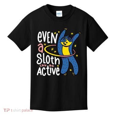 Active Sloth Funny Kids T-Shirt